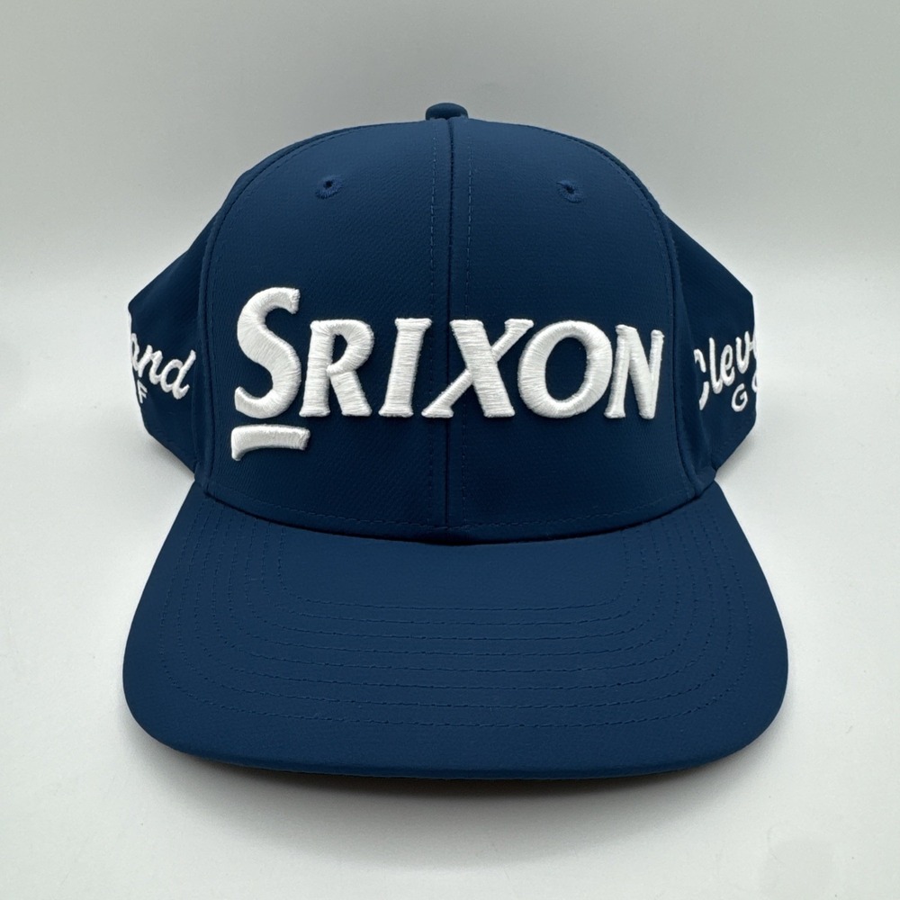 Srixon Cleveland Golf Cap Hat Blue Adjustable Strap White
